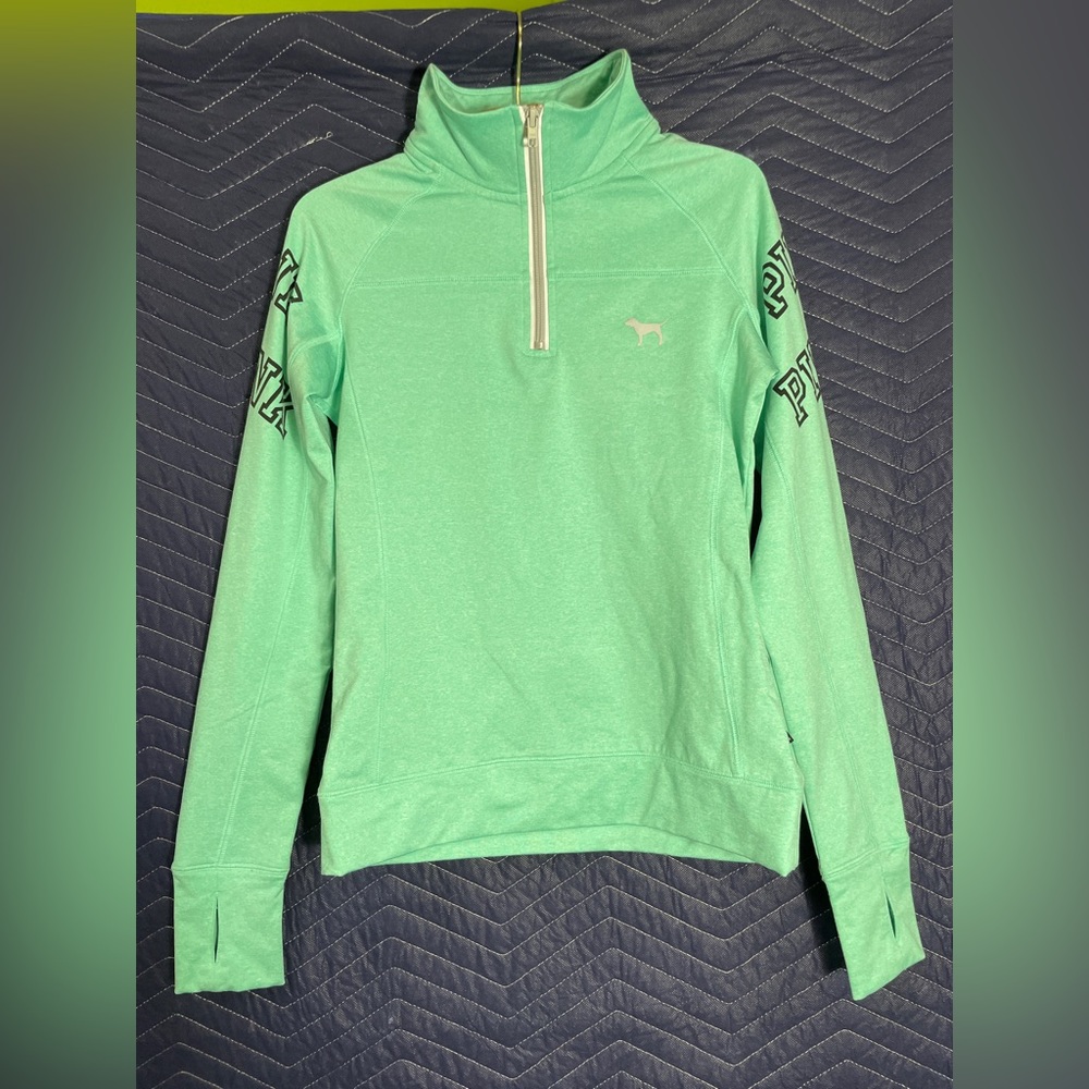 Women's VS PINK Graphic Quarter-Zip Sweatshirt
